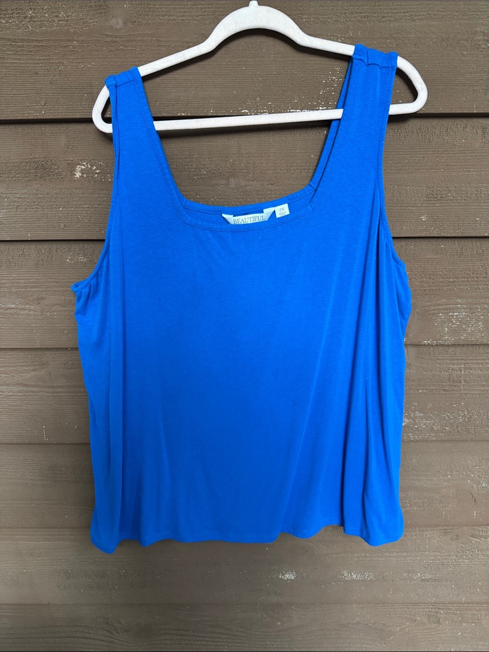 Beautiful brand Women’s Royal Blue Tank Top size 2X
